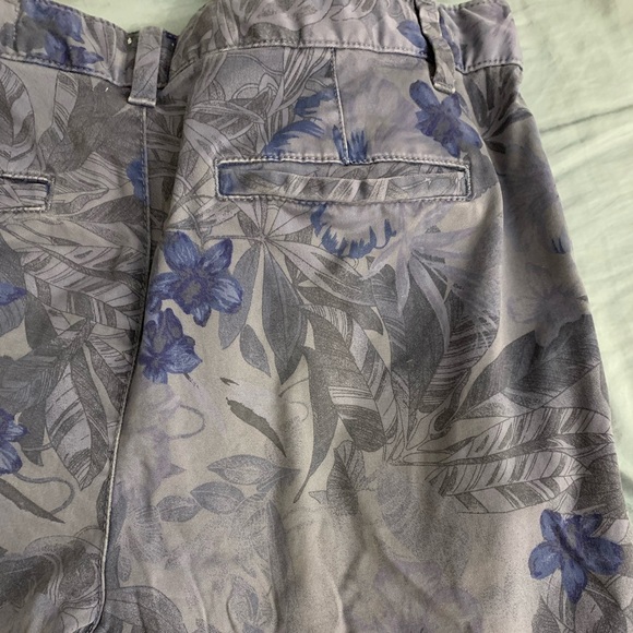 gap girlfriend chinos pants floral blue - Picture 3 of 4